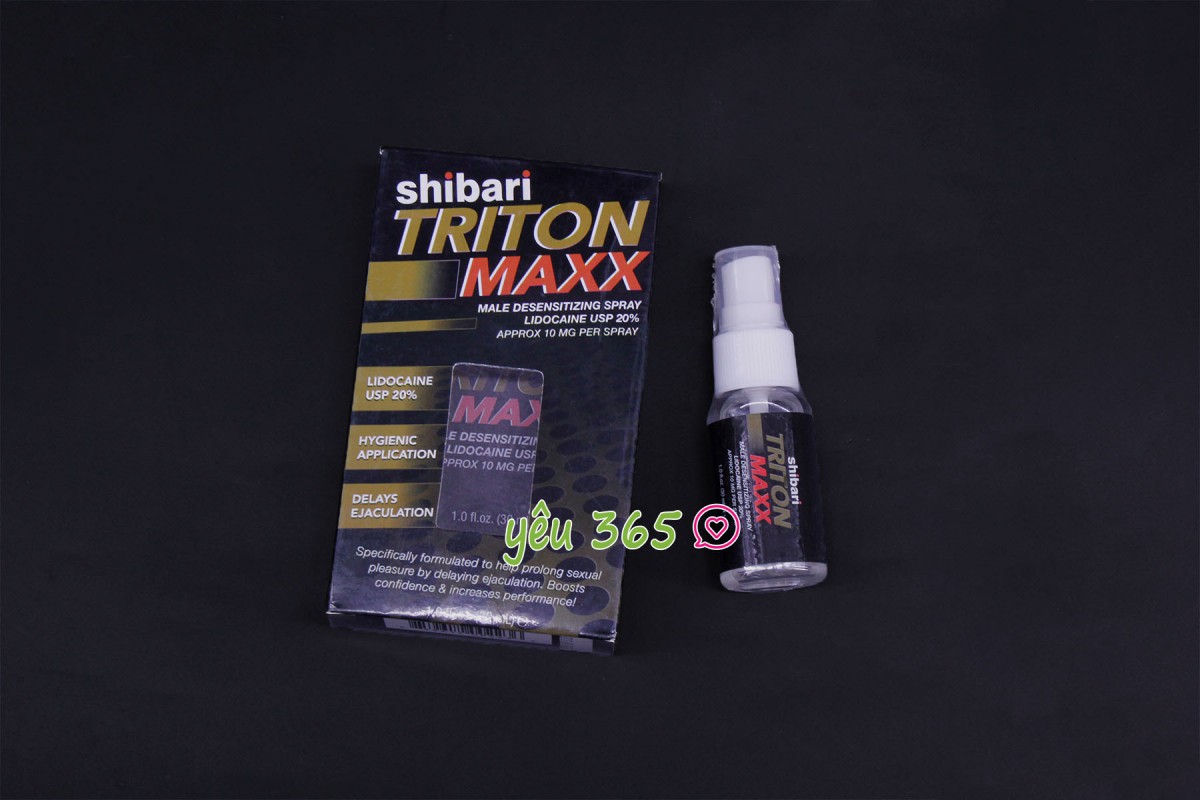 Chai xịt trị xuất tinh sớm Shibari Triton Maxx 2